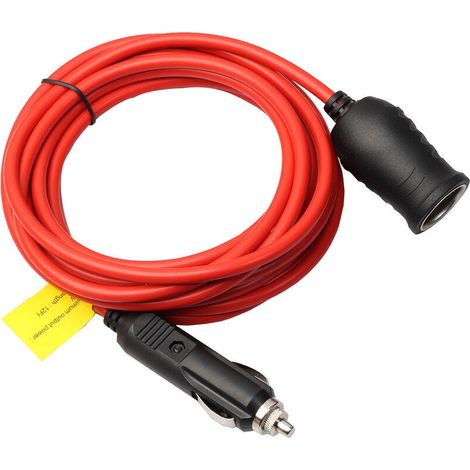 12 v 24 v 10a voiture allume-cigare rallonge 3.6/1.5 m prise style chargeur câble femelle prise prise voiture accessoires 3.6 mètre-- (1/4)
