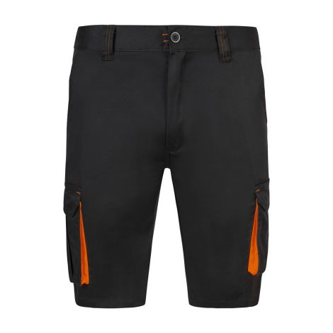 Bermudas stretch bicolor multibolsillos VELILLA 103034S 54 Negro / Naranja