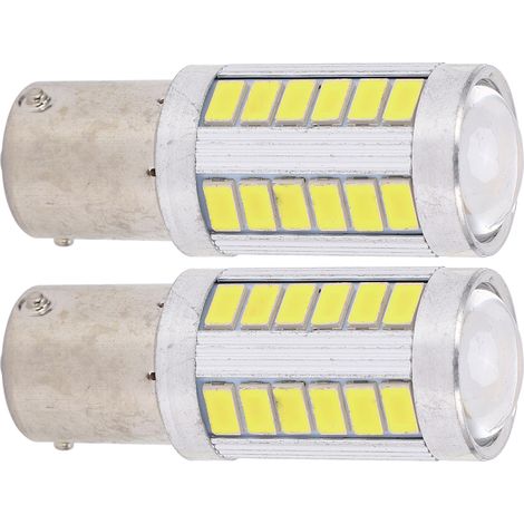 Ampoule LED 1156 pour voiture, 5630, 33 SMD, haute puissance, pour clignotants, feux stop, feux arrière, feux de jour et antibrouillards, lumière blanche. (1/5)
