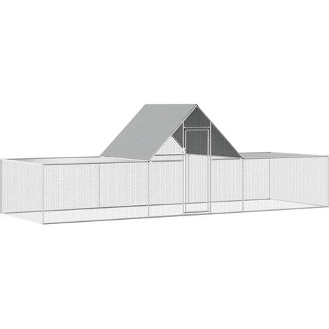 Maison Exclusive - Pollaio 6x2x2 m in Acciaio Zincato (1/5)