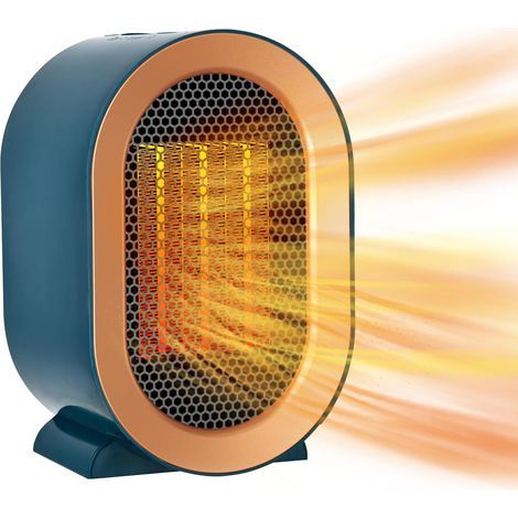 Electric Heater, Fan Heaters for Home Low Energy Silent, Mini Ceramic Heater with 2 Heat Settings, Overheating & Tip-Over Protection, Portable Space Heater for Office, Home and Bedroom (1/5)
