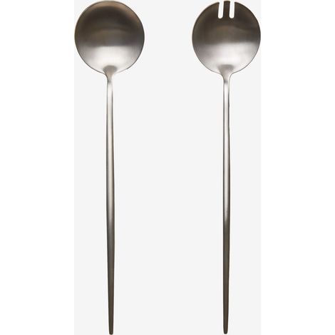 Set de 2 couverts à salade en acier inoxydable Raxiem SKLUM