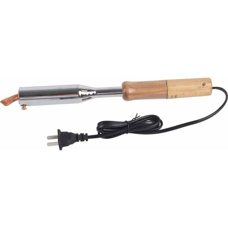 Fer à souder électrique 150W, pointe en ciseau, manche en bois, 220V, outil de soudage pratique. (1/5)