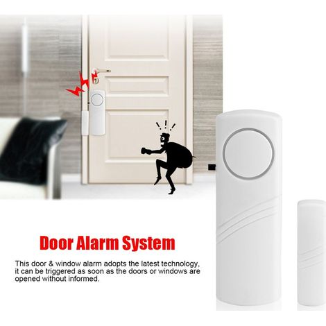 Kit d'Alarme Maison Capteurs Fentres et Porte Systme D'alarme de Scurit Capteur Magntique Dtecteurs Alarme Antivol pour Portes et Fentres. (1/5)