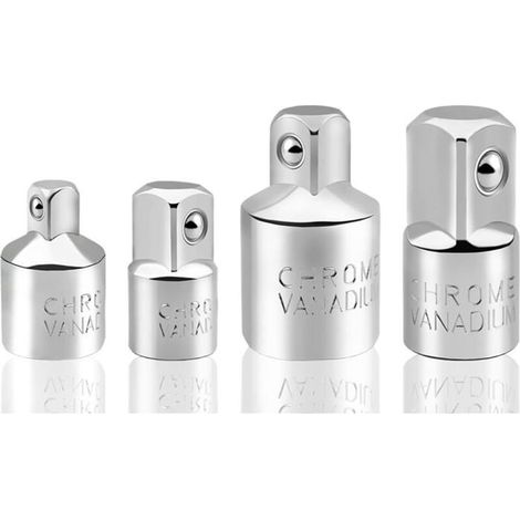 4pcs Adaptateur Douille Cliquet: 1/2"↔3/8", 1/4"↔3/8" pour Embouts/Douilles (1/4)