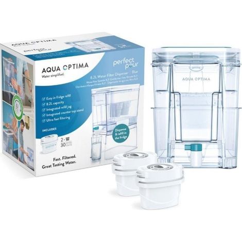 Depósito de Agua Filtrada Aqua Optima WD1000/ 8.2L/ Incluye 2 Filtros