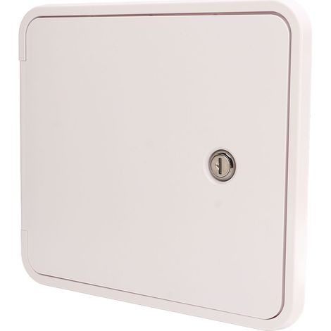 Trappe d'accès électrique carrée pour câble d'alimentation, pour camping-car, bateau, caravane ou véhicule de loisirs. (1/5)