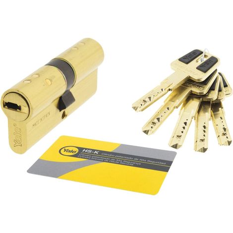 Cilindro de seguridad Yale HS K Latón40x40 Latón (1/2)