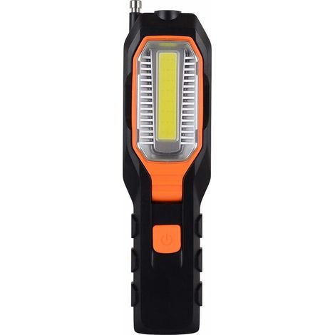 BRAVIX Lampe d'inspection LED avec crochet rotatif et aimant COB Lampe de poche 4 modes d'éclairage pour garage, grenier, camping, utilisation d'urgence (1/5)