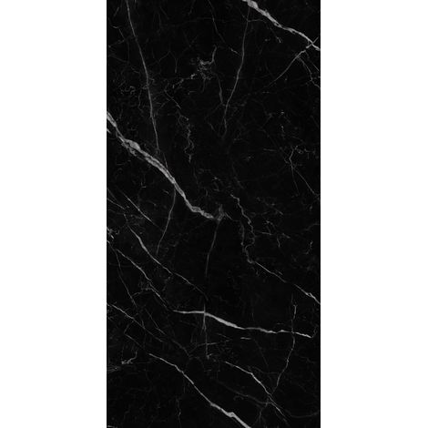 Carrelage sol / mur effet marbre noir SAINT LAURENT l.60 x L.120 cm Brilliant LIMCARO