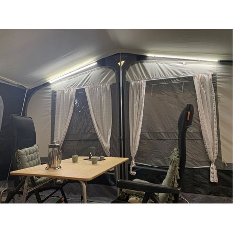 Lampe tube à suspendre 150 LEDs – Interrupteur tactile – Fixation crochets S et clip – Longueur 100 cm – Basse consommation 12W – Soplair (1/5)