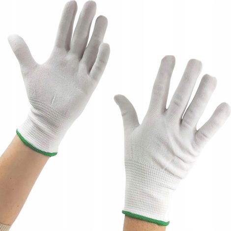 Guanti da giardinaggio protettivi, guanti da lavoro in cotone, 12 paia, taglia 8