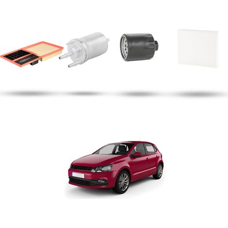 Kit tagliando 4 filtri compatibile con Vw POLO V (6R,6C) 1.4 16v 63kw Dal 2009 (1/5)