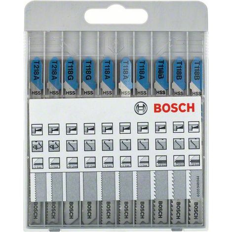 JUEGO DE HOJAS DE SIERRA DE CALAR T 10 PIEZAS METAL - B 2607010631