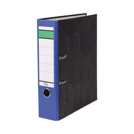 Ordner DIN A4 80mm Recycling Pappe blau (1/4)