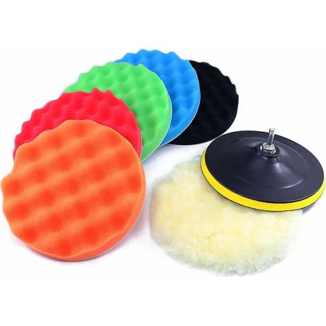 Disco de pulido para coche FOREHILL Zhitong de 3 a 7 pulgadas, kit de pulido de 3 pulgadas, 9 piezas (1/5)