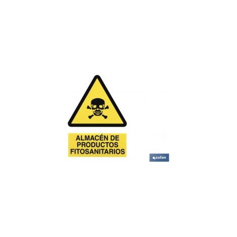 Schild aus Polystyrol, 297 x 210 mm, 1,5 mm dick, selbstklebend und pflanzenschutzrechtliche Gefahr.