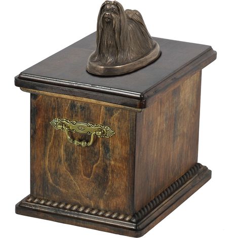 Urne funéraire pour Shih Tzu, Shi tsu, Shi-Tzu, Szi-cu, Szitzu - Urne avec statuette, élégante urne de style classique par Art-Dog (1/5)