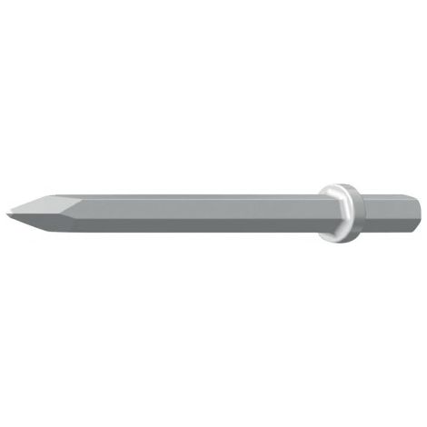 FP – Burin pointu 250 mm – 6 côtés 19 x 50 mm – Pour marteaux pneumatiques – Idéal pour béton armé et travaux lourds