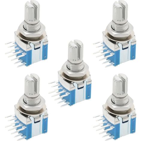 1 Pole 5 Position 15mm Sealed Shaft Rotary Band Switch (DC16V 0.1A) (1/5)