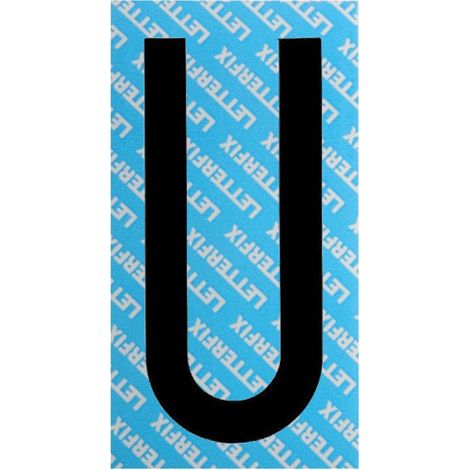 Letra adhesiva negra Serie T80 U Letterfix
