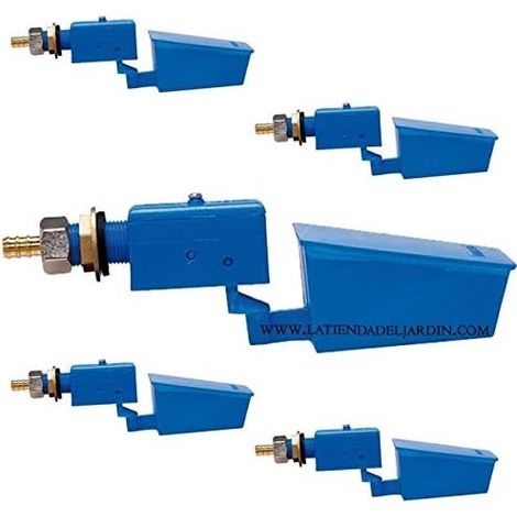 Pack 5 Válvula flotador alta presión plástico 12x4x4 cm ideal para sistemas de agua de alta presión (1/2)