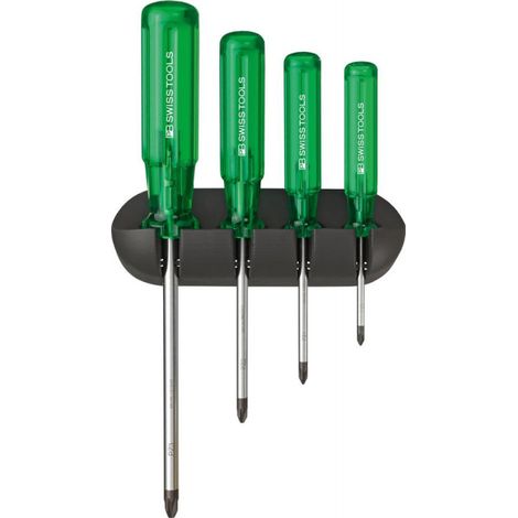 Juego de destornilladores 4 unidades PZ im Soporte de pared Classic PB Swiss Tools
