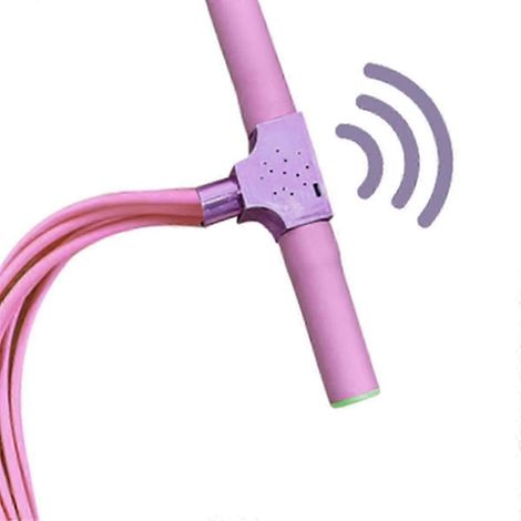 Bande de résistance multifonctionnelle avec pédale pour le yoga - rose (1/5)