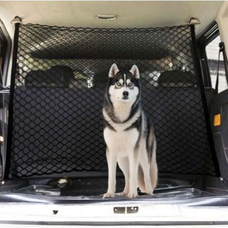 Filets de séparation pour animaux adaptés aux SUV, berlines, camions et autres véhicules. Caractéristiques : séparateurs réglables, conception pliable pour un rangement facile et sépara (1/4)