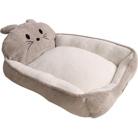 Cuccia per animali domestici taglia L, mini letto e tiragraffi. Lettino caldo ed ecologico, accogliente e confortevole. Lavabile, resistente e (1/5)