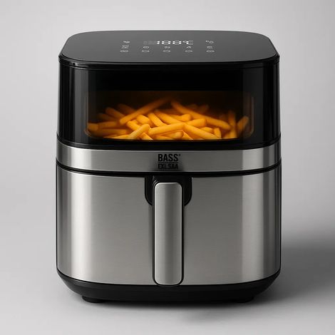 Friggitrice ad aria calda da 6,5 litri con oblò di visualizzazione sulla parte superiore