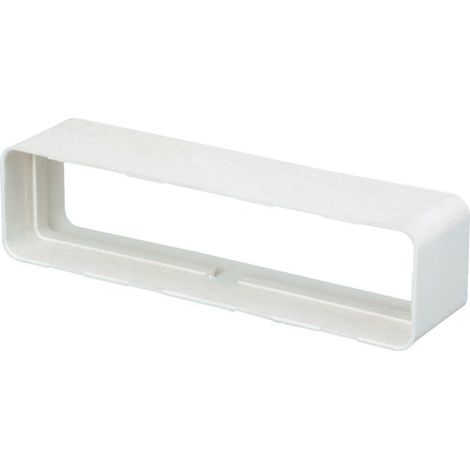 Atlantic – Raccord droit rectangulaire 55 x 220 mm – Plastique rigide pour VMC – Installation simple et étanchéité optimale – 460008