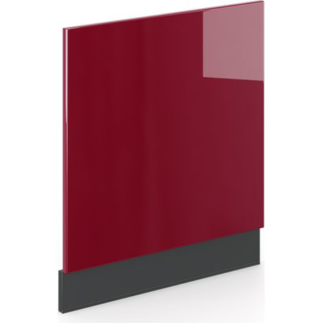 Façade Fame-Line, Rouge bordeaux Haute brillance, 60 cm sans plan de travail, Vicco