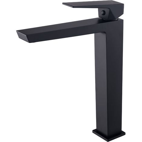 SKY BATH CDI005-3NG INFINITE Grifo Monomando Lavabo Alto Negro Mate - ref: CDI005-3NG