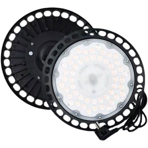 Projecteur LED industriel 100 W 1 pièce, 10 000 lm, lumière d'atelier UFO, plafonnier LED étanche IP65, plafonnier LED blanc froid 7 000 K pour garage, entrepôt, atelier, sous-sol, usine (1/5)