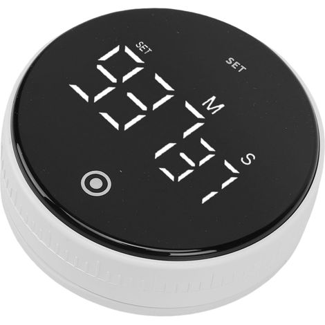 Minuteur électronique LCD silencieux et réglable avec compte à (1/4)