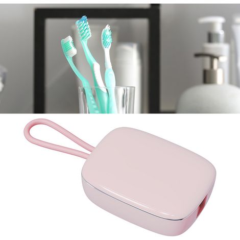 Stérilisateur UV Portable pour Brosse à Dents - Séchage Rapide, Étanche, Idéal pour Voyage - Rose (1/5)