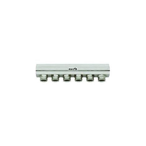 Collettore di distribuzione 3/4" derivazioni 24x19 int. 36 3/4 x 8 Vie L. 301 mmFIV