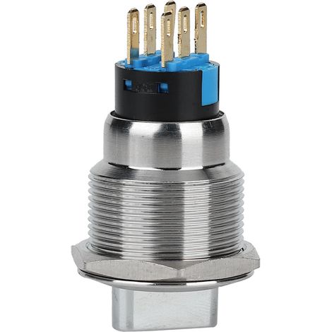 Sélecteur rotatif 19 mm en acier inoxydable, interrupteur à 3 positions et 6 broches, étanche IP67, bouton de changement de sélection (1/5)