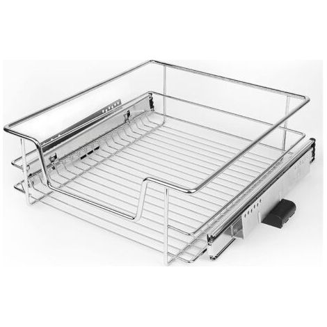 Lot de 1 DIY Tiroir Coulissant Cuisine, Panier avec Rails Complète, Rangement sous évier, pour Largeur l'armoire 45 cm - (1/5)