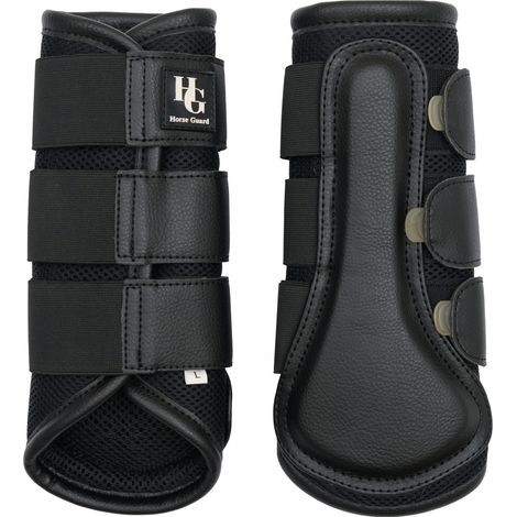 Horse Guard Timothy mesh Dressurgamasche, 2er Set - schwarz, L / Warmblut / Full (1/3)
