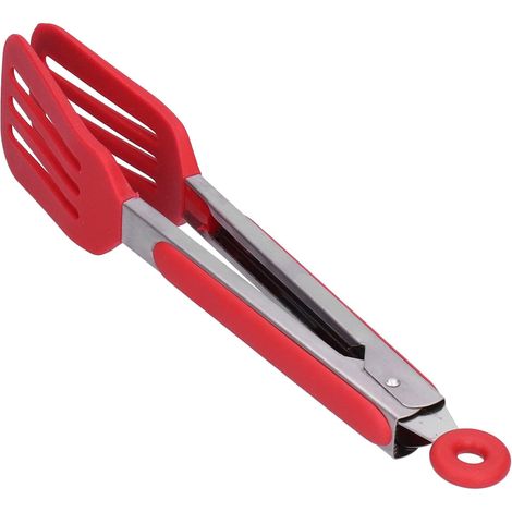 Pinces à steak, pinces alimentaires en acier inoxydable et silicone, bar de cuisine (1/4)