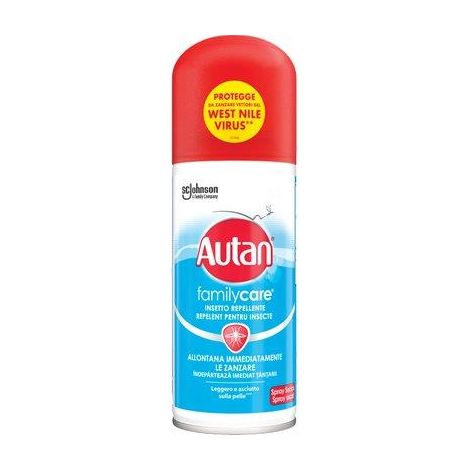 REPELLENTE INSETTI FAMILY CARE SECCO AUTAN - SPRAY ML 100- 12 pezzi