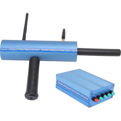 Détecteur de métaux à double antenne souterraine, profondeur de détection jusqu'à 20 m, portée de recherche jusqu'à 1000 m, bleu, prise australienne 100-240 V (1/5)