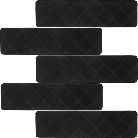 5 Pièces Tapis Escalier pour Marches Bois Lot de Accessoire Antidérapant pour Escalier Intérieur Tapis de Couloir Recouvert (1/5)