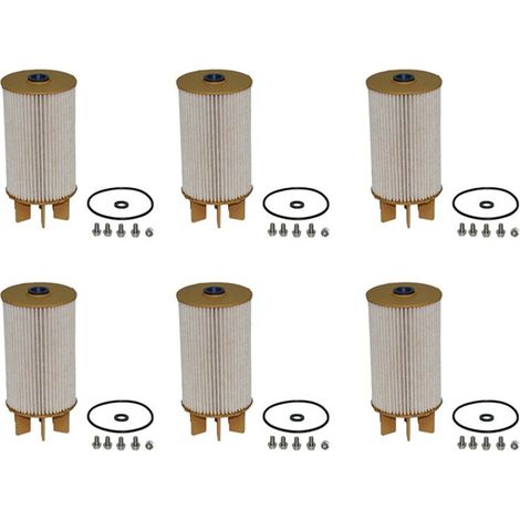 Adatto per 6 filtri carburante, codice articolo 16403-4KV0A, elemento filtrante carburante, separatore acqua-carburante, per Nissan Navara NP300. (1/4)