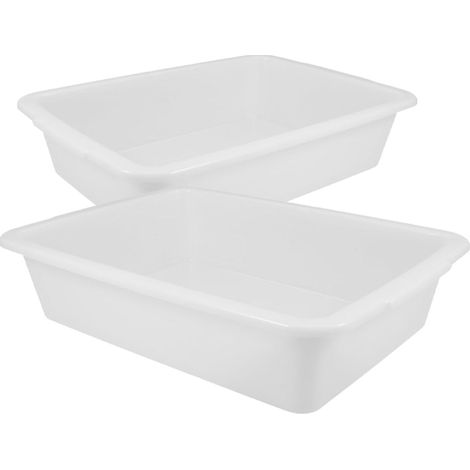 Plateau Multifonctionnel de Laboratoire Étanche en Plastique Blanc pour Expériences Chimiques, pour Étudiants et Apprentissage Pratique en Milieu Éducatif (1/5)