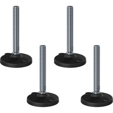 Nivellierfuß - NGI - M20x150 - Kunststoffbasis 100mm - AISI 304 - Set von 4