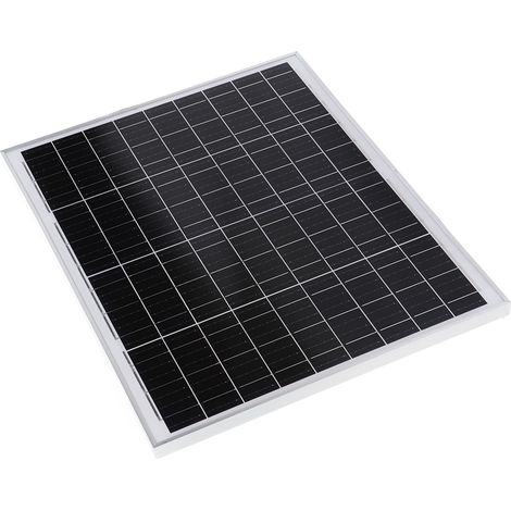 Panneau Solaire 60W Monocristallin Portable Prépercé 18V pour Camping Extérieur, Kit Photovoltaïque Léger (1/5)