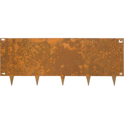 Rasenkante Cortenstahl 40 x 106 cm Flexibel - Pro Stück (1/5)